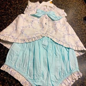 Bow back swing top with matching bloomers